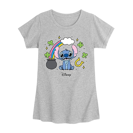 Disney Collection Little & Big Kid Girls Crew Neck Short Sleeve Regular Fit Graphic T-Shirt