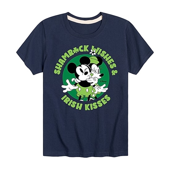 Disney Collection Little & Big Kid Boys Crew Neck Short Sleeve Regular Fit Mickey and Friends Graphic T-Shirt