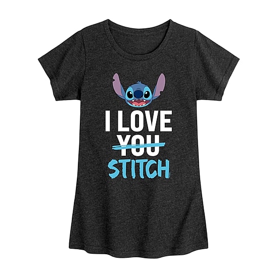 Disney Collection Little & Big Kid Girls Crew Neck Short Sleeve Regular Fit Graphic T-Shirt