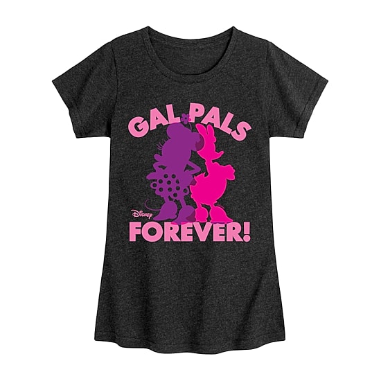 Disney Collection Little & Big Kid Girls Crew Neck Short Sleeve Regular Fit Minnie Mouse Graphic T-Shirt