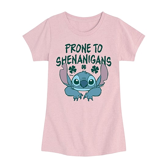 Disney Collection Little & Big Kid Girls Crew Neck Short Sleeve Regular Fit Graphic T-Shirt