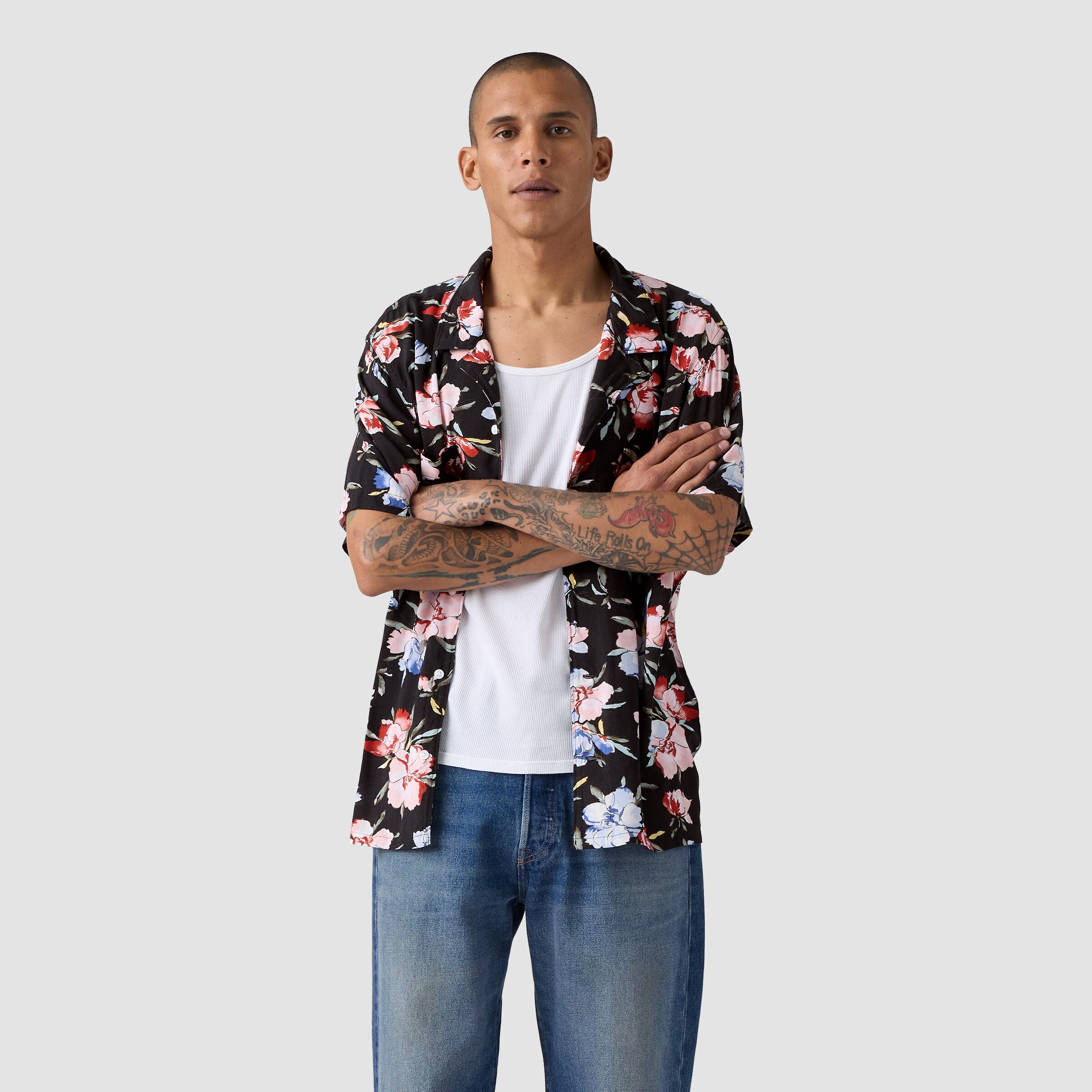 Levi's® Mens Short Sleeve Camp Shirt