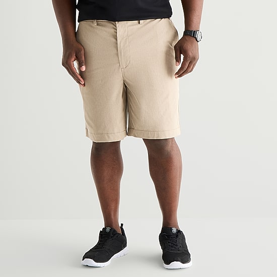 Shaquille O'Neal XLG™ Mens 11" Big and Tall Adjustable Waist Chino Short