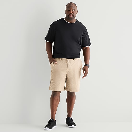Shaquille O'Neal XLG™ Mens 11" Big and Tall Adjustable Waist Chino Short