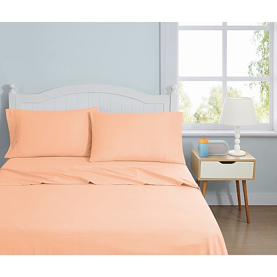 My World Brushed Solid Wrinkle Resistant Sheet Set