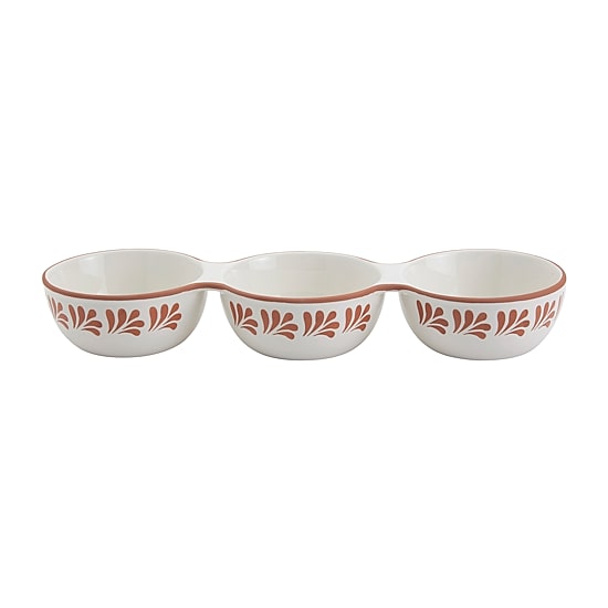 Jenny Martinez 3-Section Stoneware Serving Bowl