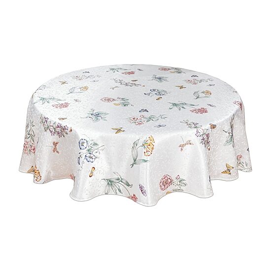 Lenox Butterfly Meadow Damask 70" Round Tablecloth