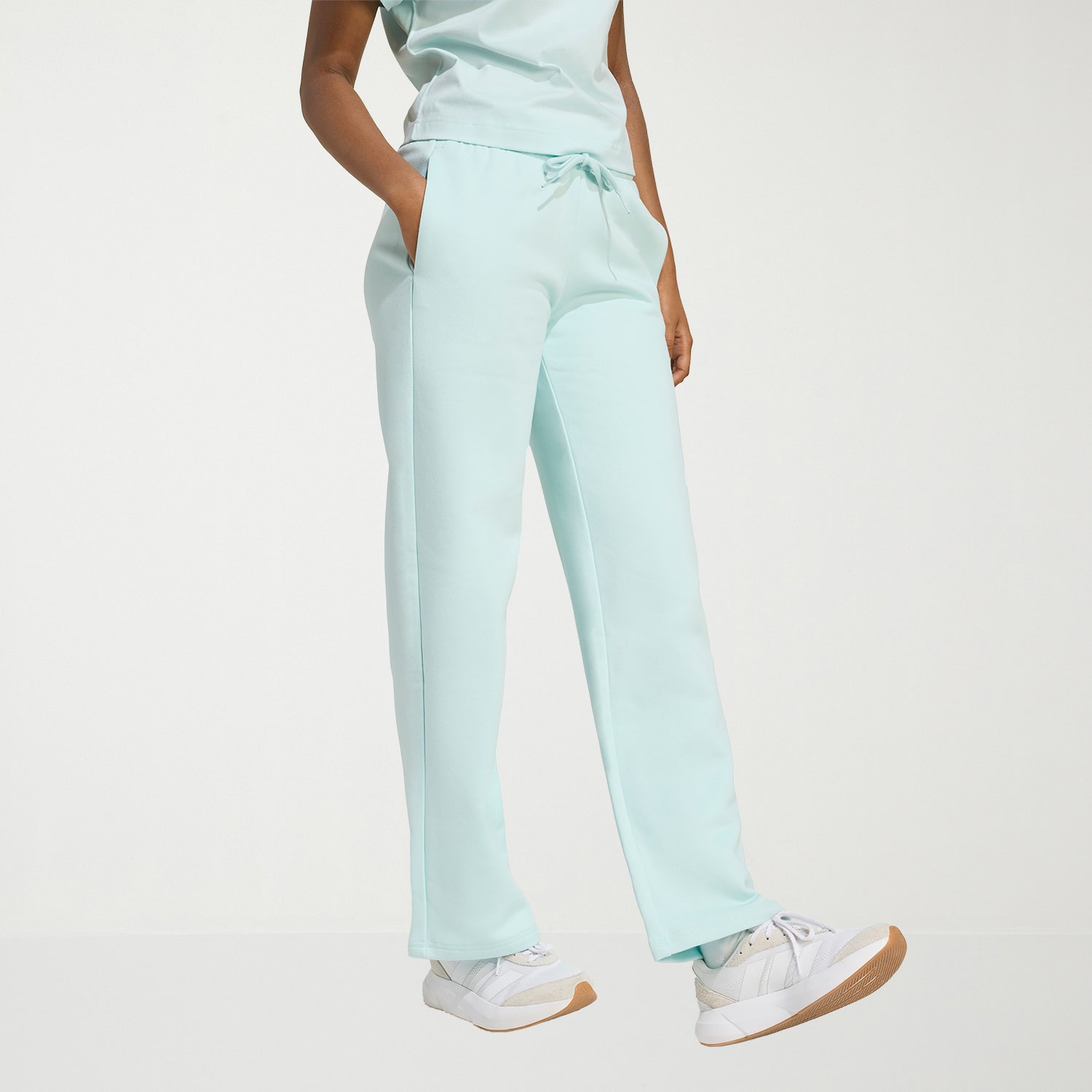 adidas Womens Straight Mid Rise Regular Fit Sweatpant