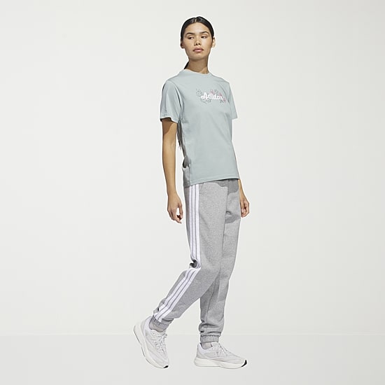 adidas Womens Crew Neck Short Sleeve Active T-Shirt