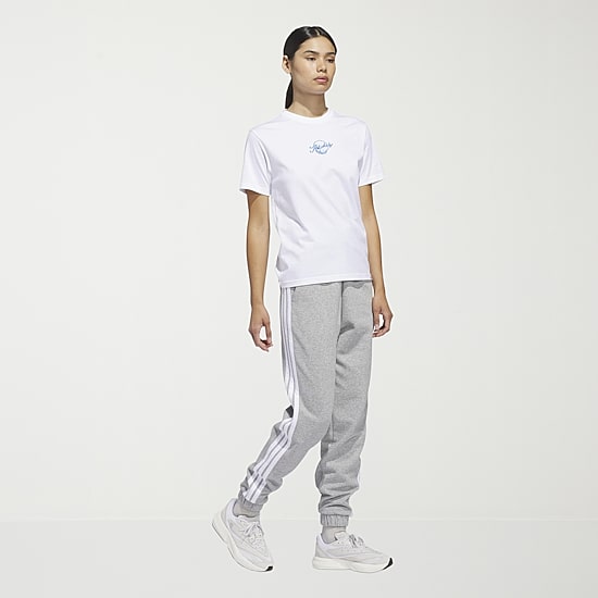 adidas Womens Crew Neck Short Sleeve Active T-Shirt