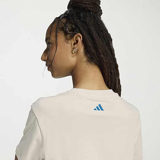 adidas Womens Farm Rio Crew Neck Short Sleeve Active T-Shirt