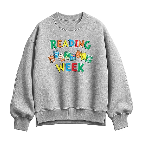 Reading Week Womens Crew Neck Long Sleeve Dr. Seuss Pullover Sweater