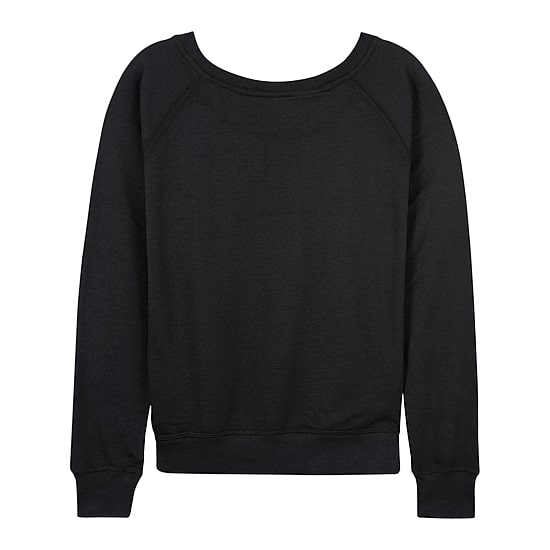 Hockey Snoopy Womens Boat Neck Long Sleeve Classic Fit Peanuts Graphic T-Shirt
