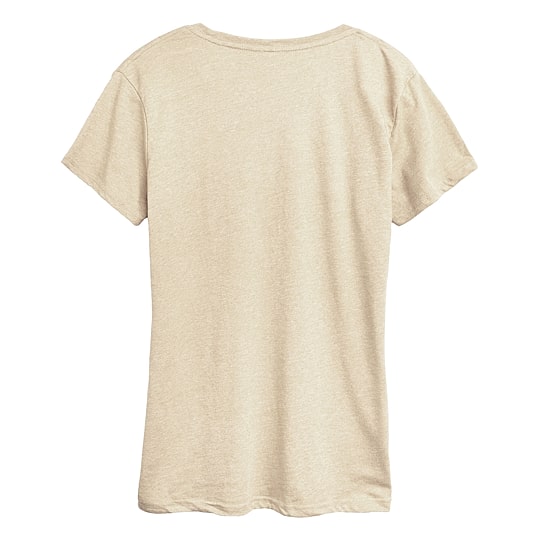 Hockey Snoopy Womens Crew Neck Short Sleeve Classic Fit Peanuts Graphic T-Shirt