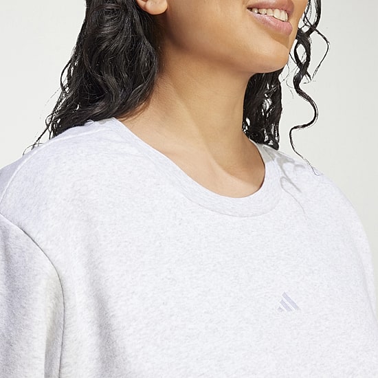 adidas Womens Crew Neck Long Sleeve Plus Sweatshirt