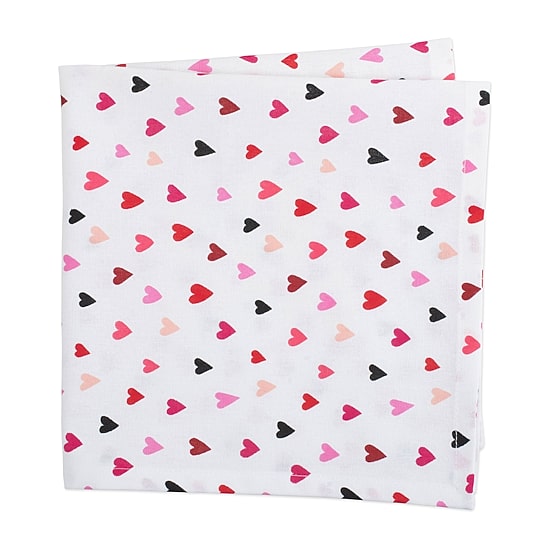 Design Imports Confetti Hearts Print 6-pc. Napkins