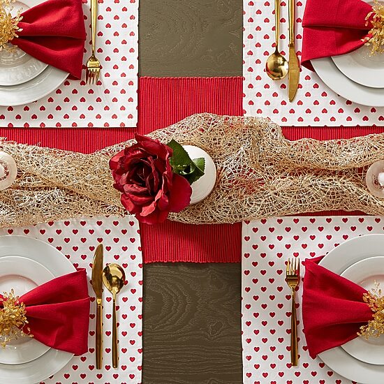 Design Imports Lil Hearts Ribbed 6-pc. Placemat