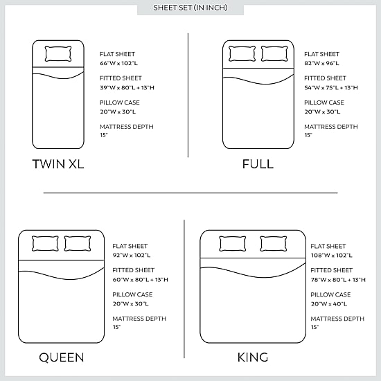 Color Sense 225Tc Cotton Rich Sheet Set