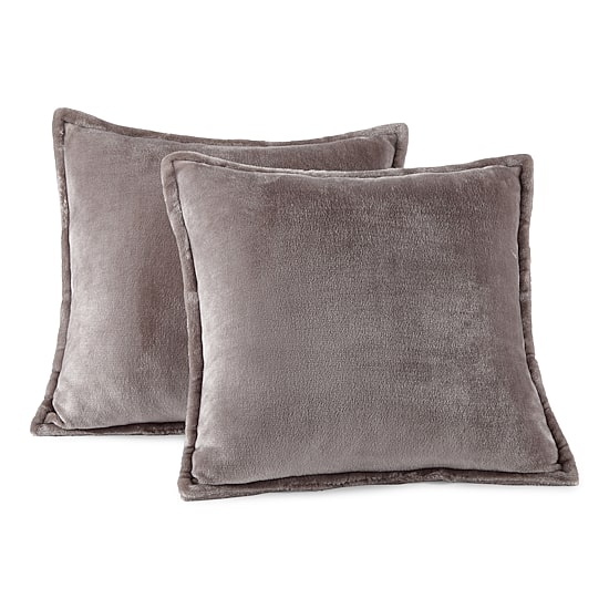 Home Expressions Velvet Plush 2-pack Square Throw Pillow