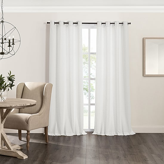 Fieldcrest Catalina Grommet Top Light-Filtering Single Curtain Panel
