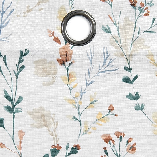 Fieldcrest Catalina Print Grommet Top Light-Filtering Single Curtain Panel