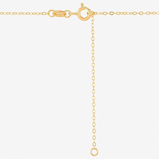 Miraculous Medal Womens White Mother Of Pearl 14K Gold Over Silver Oval 20 Inch Pendant Necklace