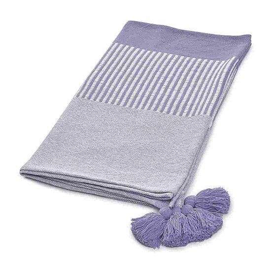 LR Home Riley Stripe Washable Throw