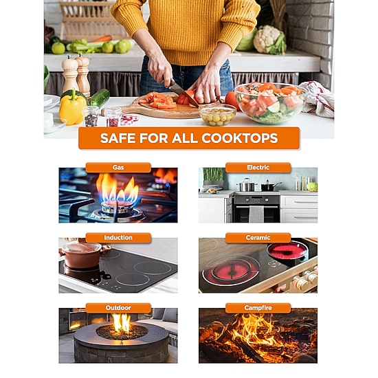 Commercial Chef 7-pc. Non-Stick Cookware Set