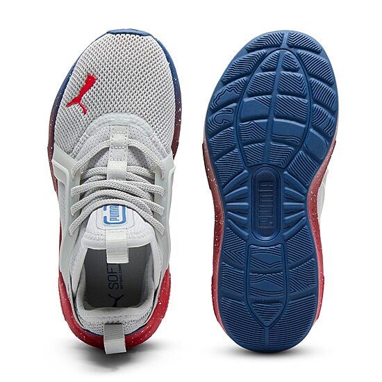 PUMA Soft Enzo 5 Speckle Fade Little Kid Boys Running Shoes