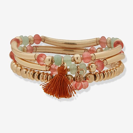 A.N.A Gold Tone Womens 3-pc. Bracelet Set