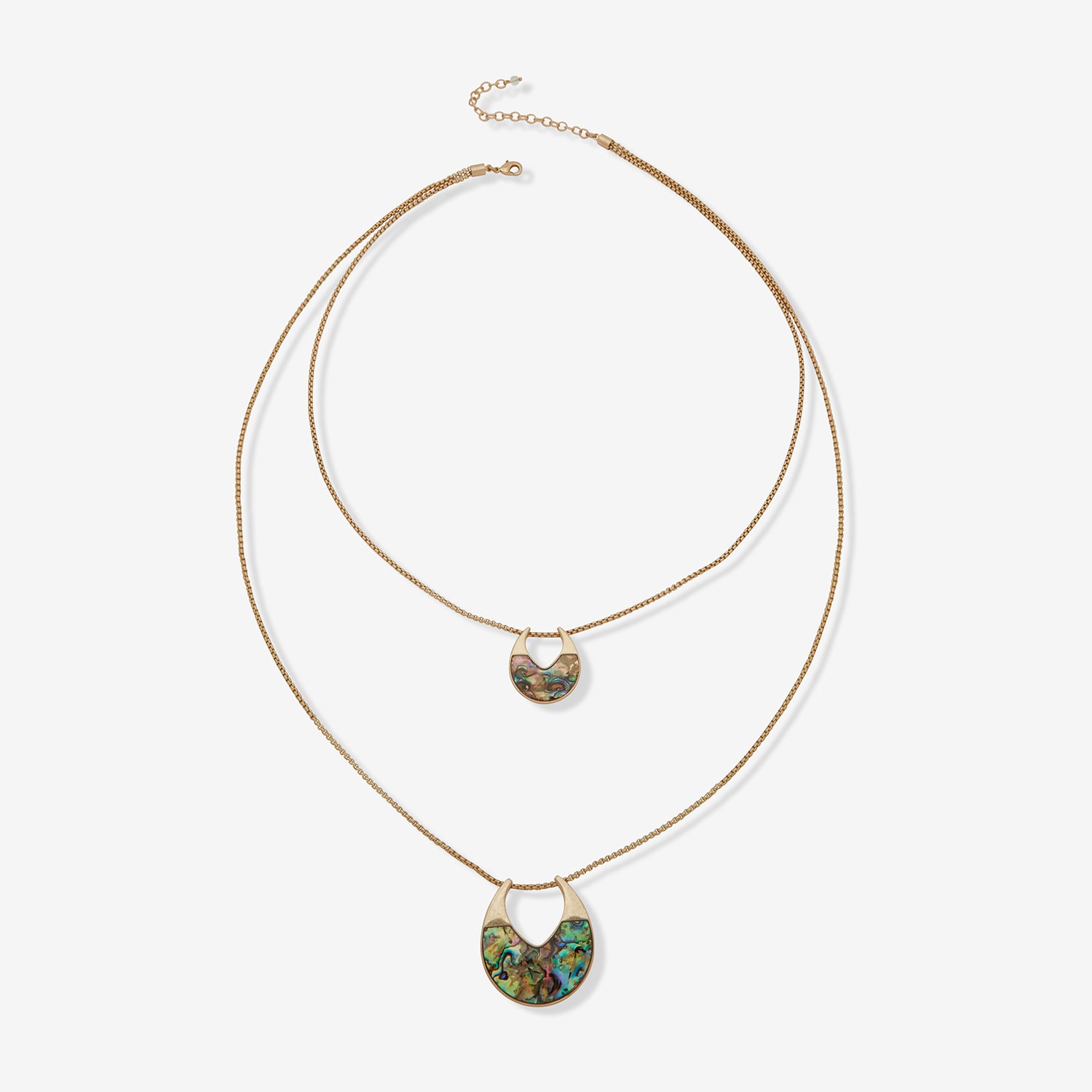 a.n.a Gold Tone Womens 24 Inch Pendant Necklace