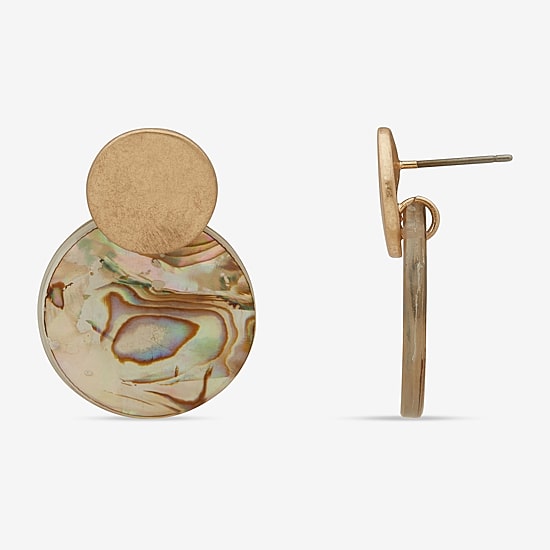 a.n.a Gold Tone Womens Drop Earrings