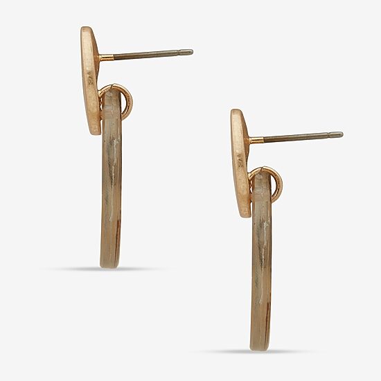 a.n.a Gold Tone Womens Drop Earrings
