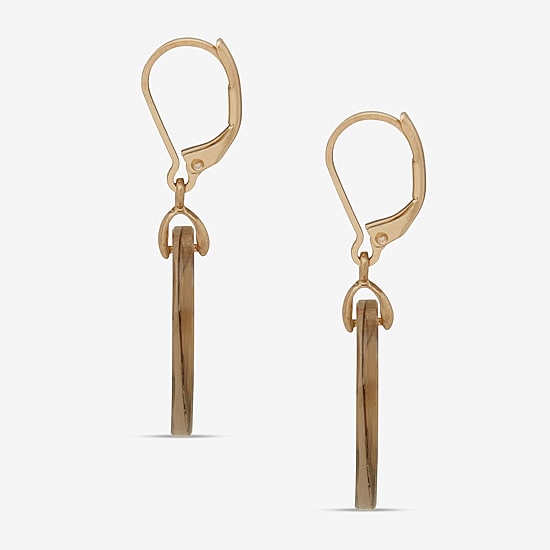 a.n.a Gold Tone Disk Womens Drop Earrings