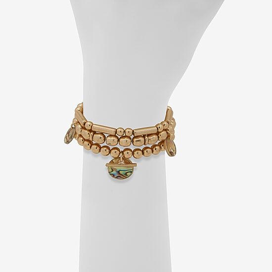 a.n.a Gold Tone Womens 3-pc. Bracelet Set