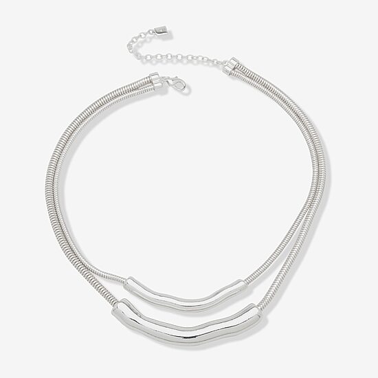 Worthington Silver Tone Womens 17 Inch Strand Necklace