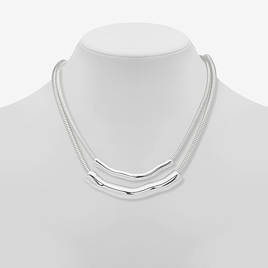 Worthington Silver Tone Womens 17 Inch Strand Necklace