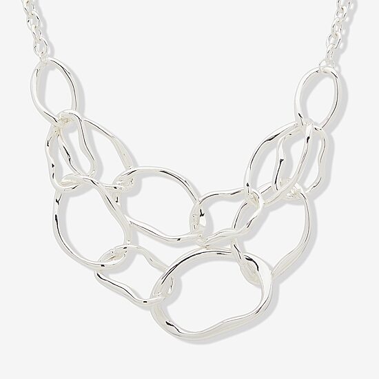 Worthington Silver Tone Womens 17 Inch Strand Necklace
