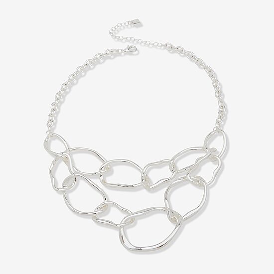 Worthington Silver Tone Womens 17 Inch Strand Necklace