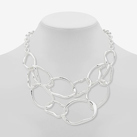Worthington Silver Tone Womens 17 Inch Strand Necklace