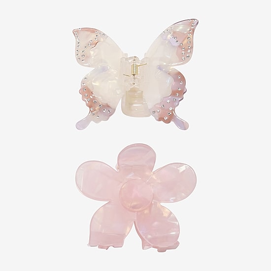 Arizona Butterfly & Flower 2-pc. Hair Clip