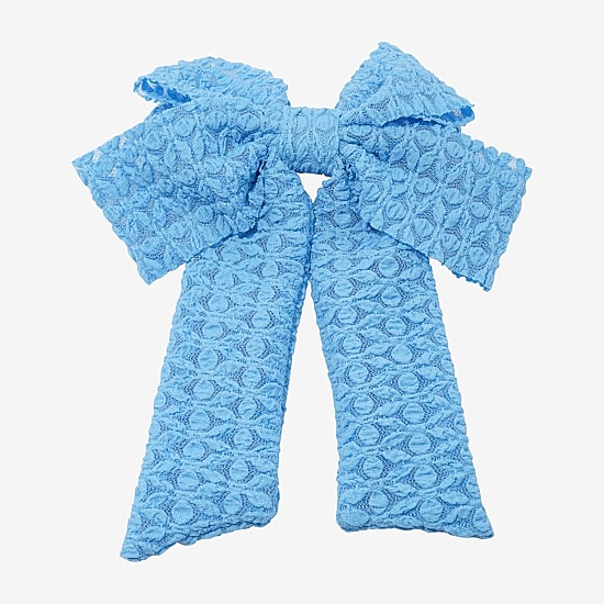 Arizona Blue Textured Hair Bow