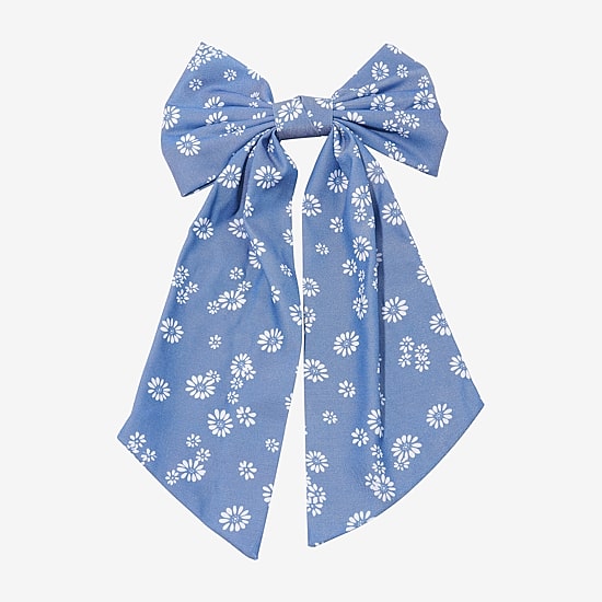Arizona Floral Denim Hair Bow