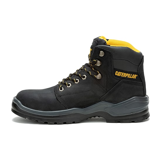 CAT Mens Slip Resistant Striver Steel Toe Work Boots