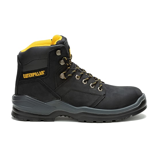 CAT Mens Slip Resistant Striver Steel Toe Work Boots