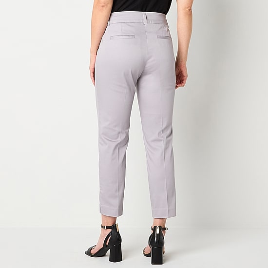 Liz Claiborne Emma Emma Womens Tall Ankle Mid Rise Ankle Pant