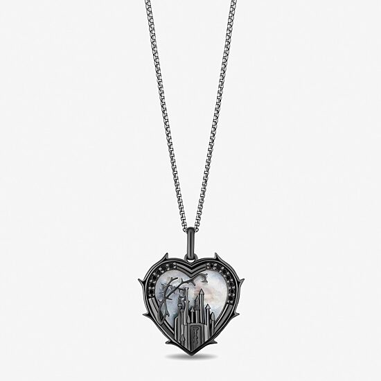 Womens 1/10 CT. T.W. Genuine White Mother Of Pearl Sterling Silver Heart 18 Inch Pendant Necklace