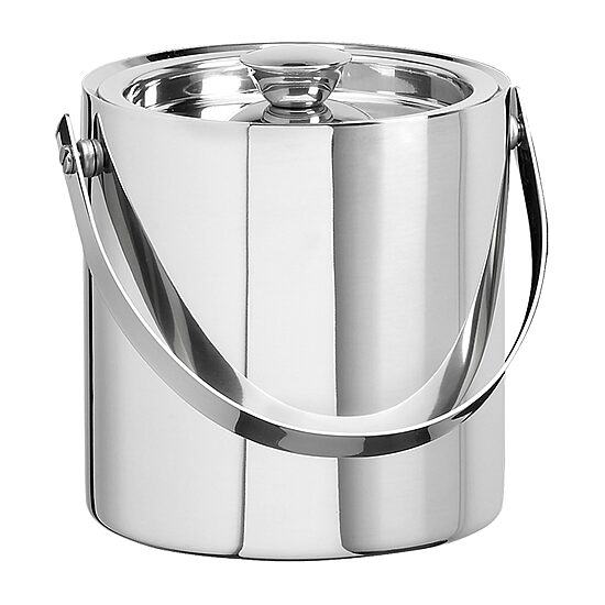 Kraftware Barware Stainless Steel 3-qt. Double Wall Ice Bucket