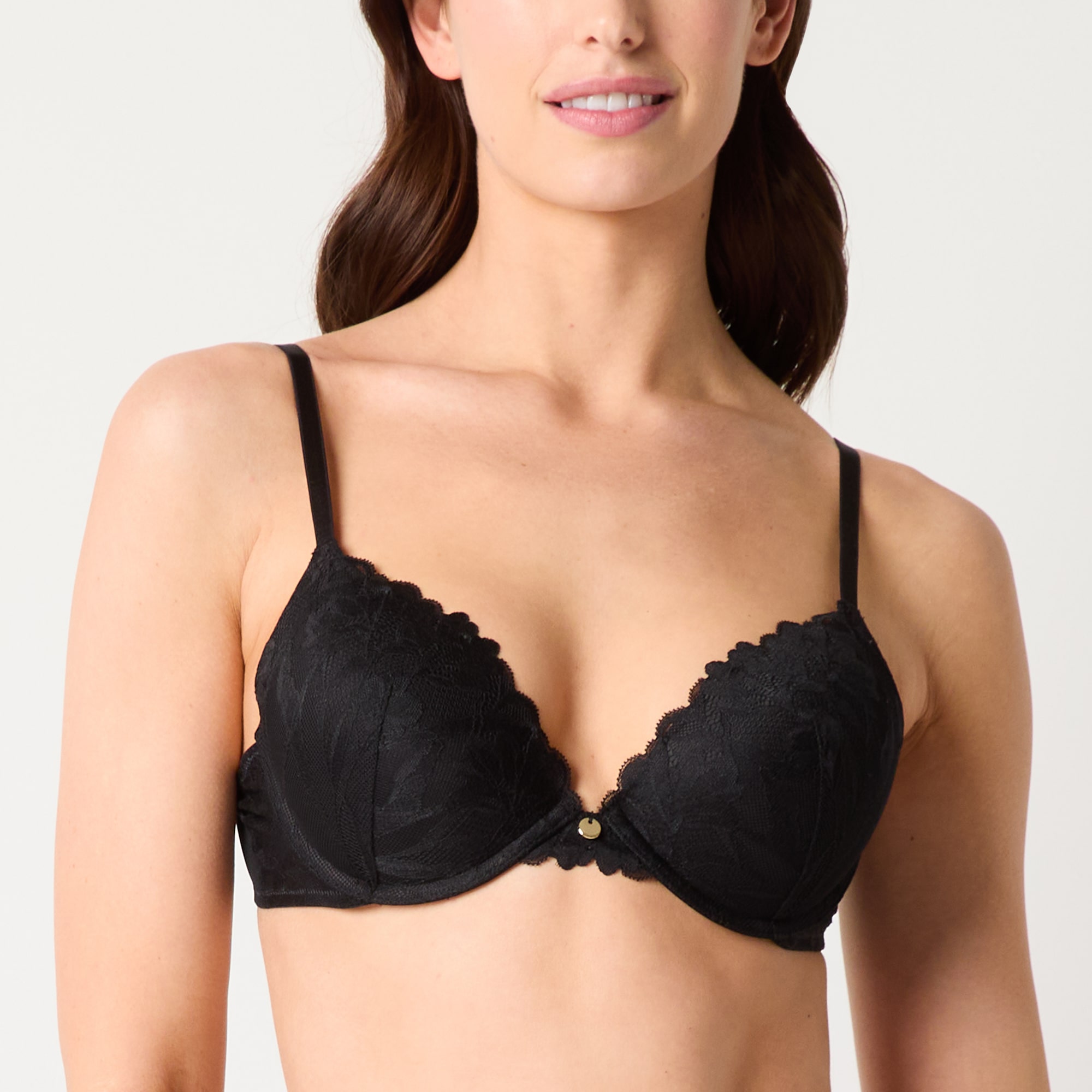 Ambrielle Tulip Lace Push Up Bra