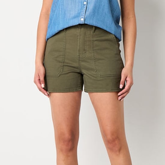 a.n.a Womens Highest Rise 3.5" Utility Chino Short